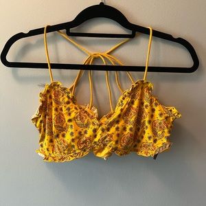 Yellow Anthropologie bralette